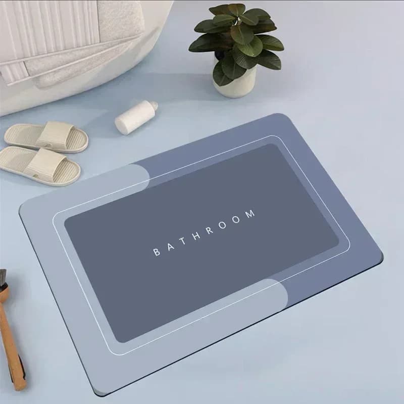 Vikama super absorvente antiderrapante tapete de banheiro banheira tapete lavanderia cozinha decoração para casa
