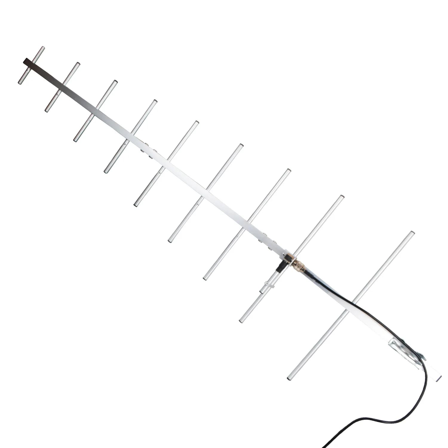 Antena gama walkie talkie yagi uhf 430-450mhz 9 elementos 150 watts 13db alto ganho 1180mm comprimento do lança