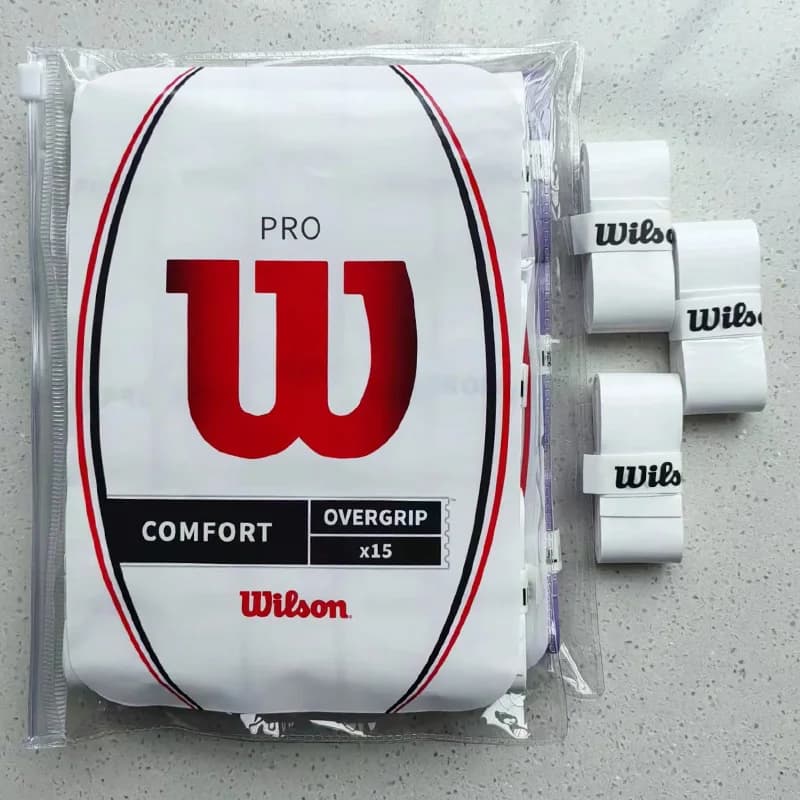 Fita de Punho Antiderrapante Wilson para Raquete de Tênis e Padel – Acessório de Substituição para Treino ao Ar Livre e Badminton