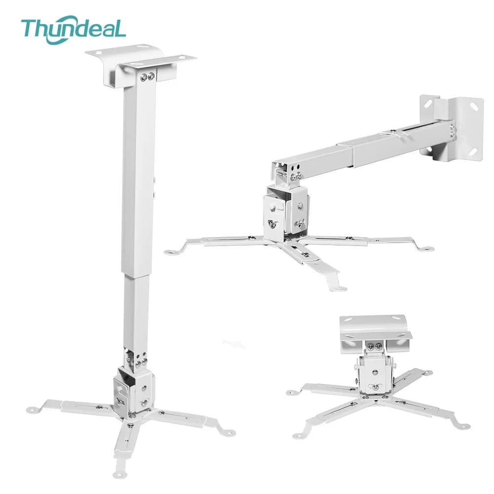 Suporte de Projetor de Teto Ajustável em Altura ThundeaL para Projetor TD98PRO TDA7W com Bandeja para Home Office e Teatro
