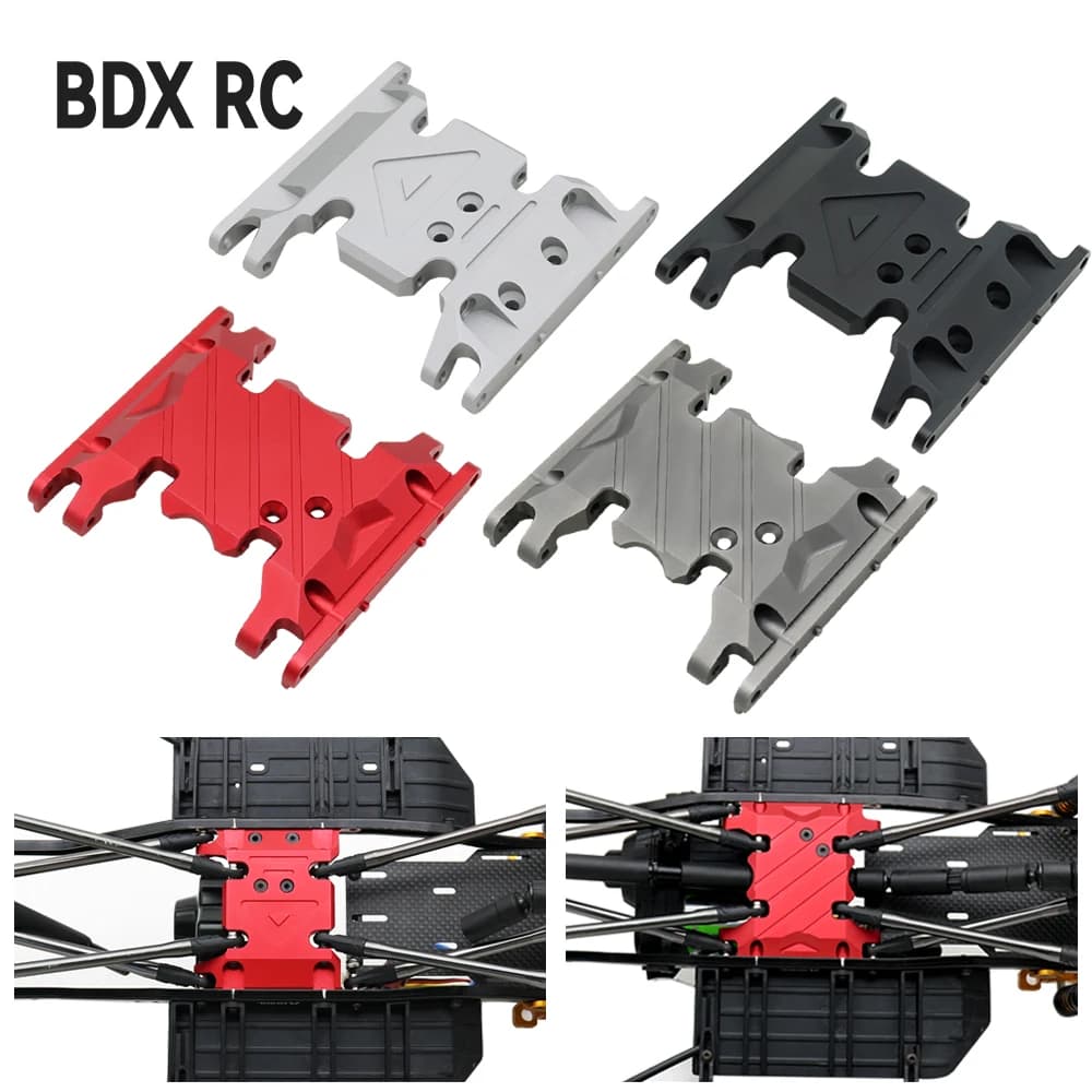 Suporte de transmissão de montagem de caixa de velocidades de chassi de metal BDXRC para 1/10 RC Crawler Axial SCX10 II 90046 90047 90075