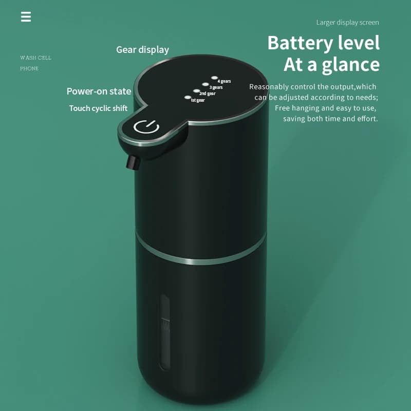 380ml recarregável elétrico 4 níveis ajustável sensor automático dispensador de sabão inteligente bomba desinfetante para as mãos máquina