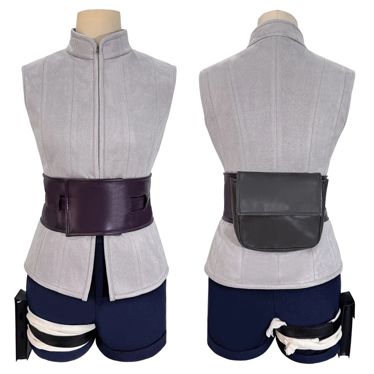 HOLOUN Anime Hyuga Hinata Cosplay Peruca Top Shorts Cintura Bolsa Presente de Natal