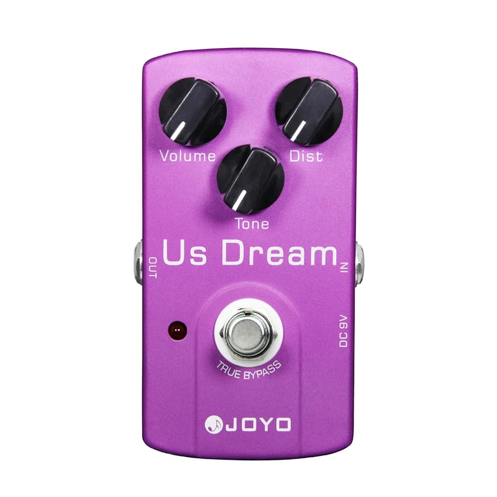 Joyo JF-34 eua dream distorção pedal de efeito guitarra alto ganho efeito distorção acionado tubo amplificador simulação pedal guitarra