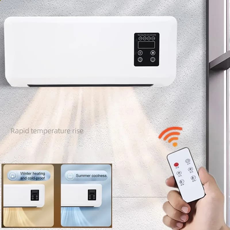 Ar condicionado portátil sem dutos, ventilador de ar condicionado de parede e aquecedor, ventilador de ar condicionado rv, aquecedor combinado