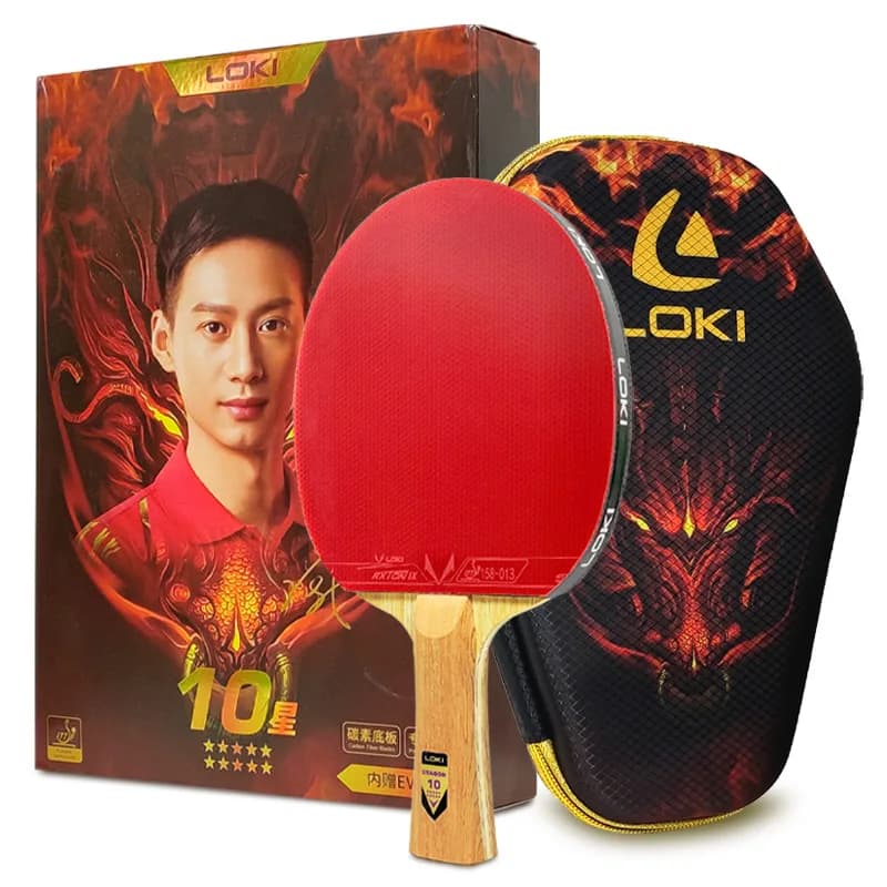Raquete de tênis de mesa loki original série dragão raquete de ping pong paddle bat profissional 6/7/8/9/10 estrelas para todos os jogadores de