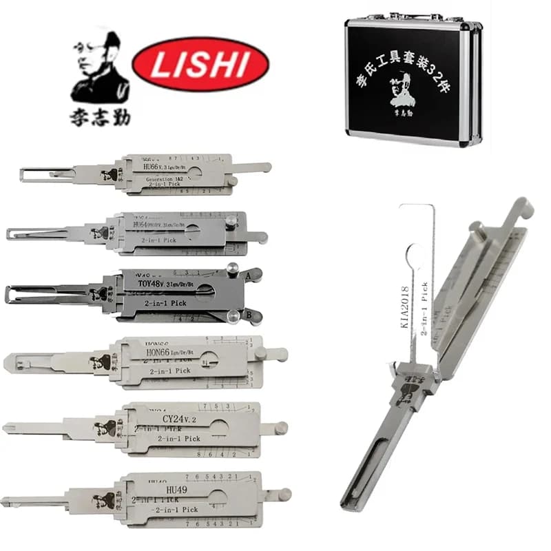 Novo decodificador LISHI 2 em 1 original U64 HU66 HU92HU101 HU83 HU100 HU100R HY20R VA2T K5 HON66 TOY2 SIP22 TOY48 HU100(10) HY20 HU162T