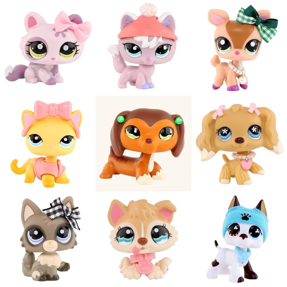 Brinquedos adoráveis mais opções shorthair gato dachshund cão lobo raposa collie cão com acessórios bonitos melhor presente crianças brinquedo