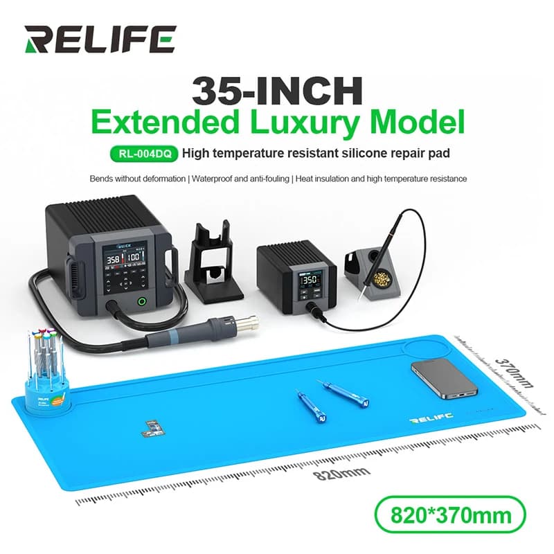 Relife RL-004DQ 35 polegadas modelo de luxo estendido almofada de reparo de silicone resistente a altas temperaturas resistência a altas temperaturas