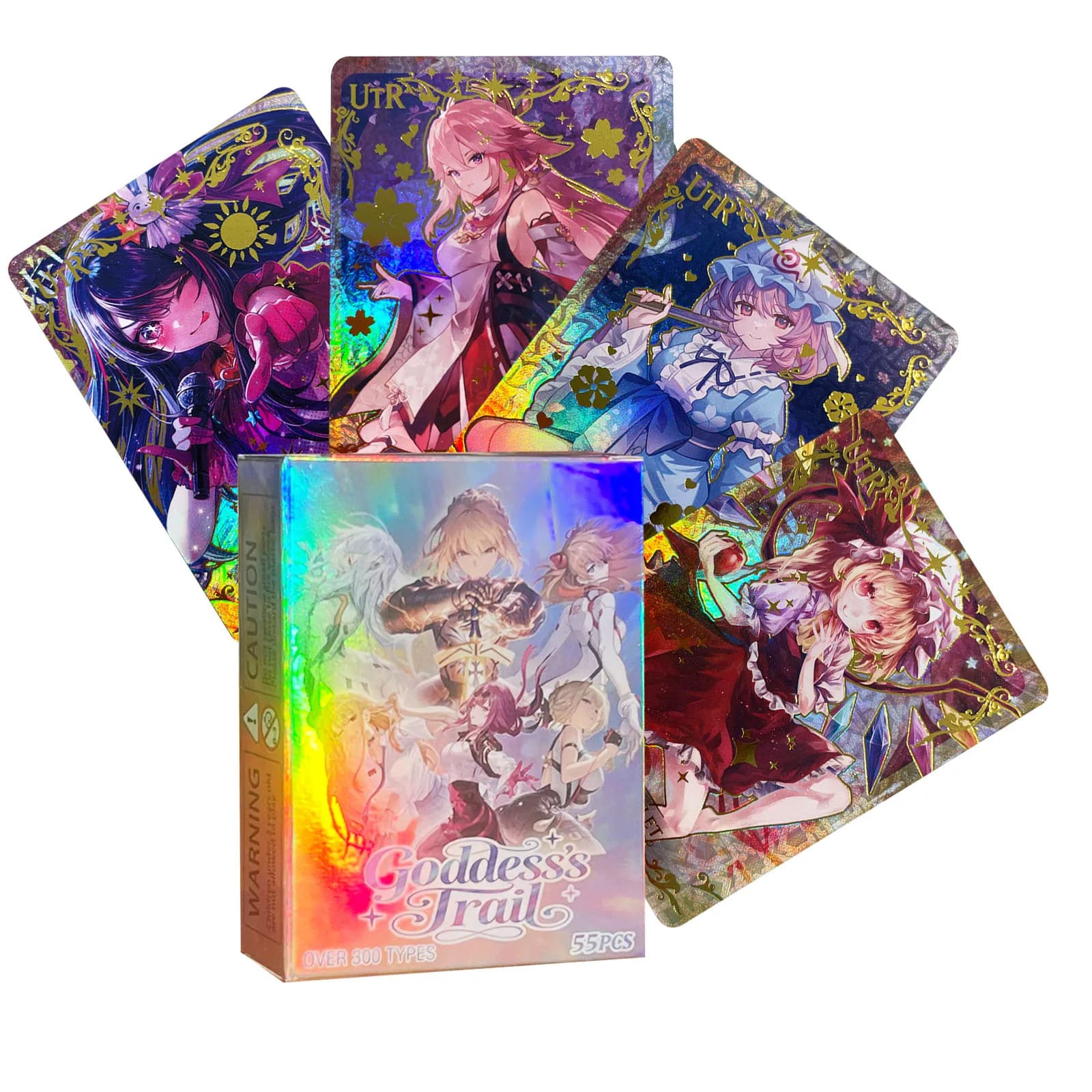 Goddess Story Collectible Card Blind Box - 55pcs per Set Including 5pcs Gilded Holofoil Cards