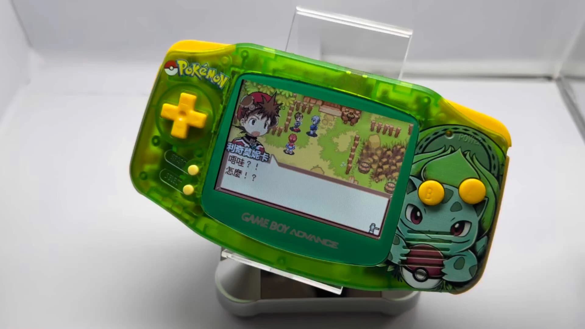 Console Portátil Retrô Pokémon Venusaur Edição Limitada Open Source GBA: V3s, Tela HD de 3.2 polegadas, FunKey OS, Atalho por Toque,