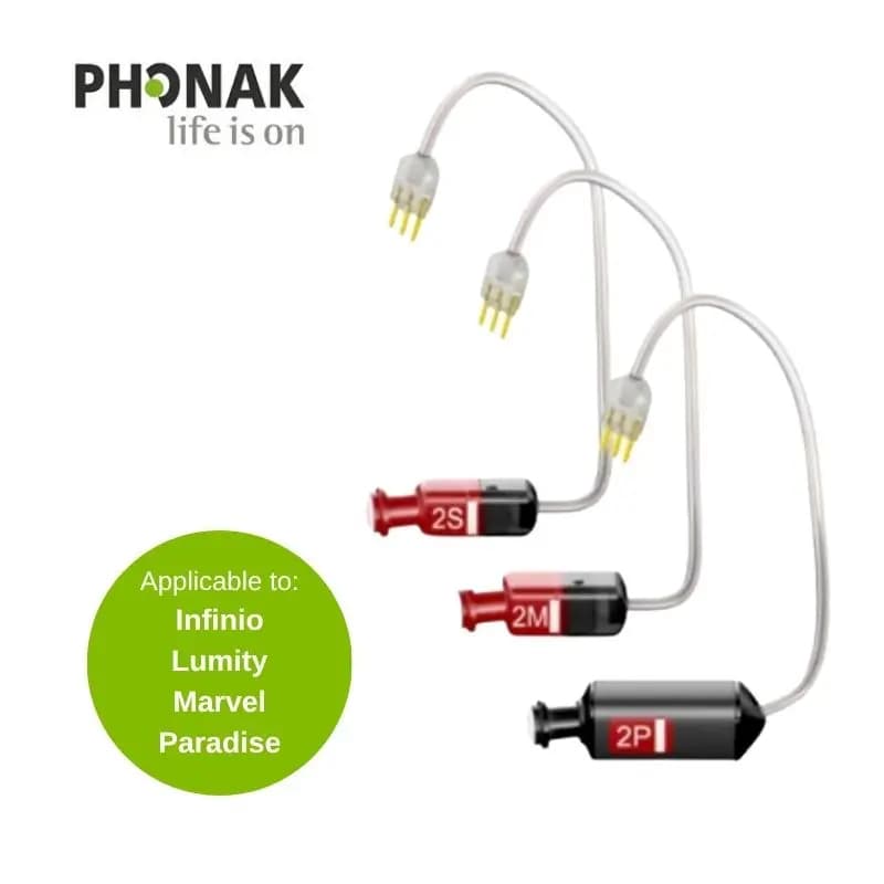 Receptores Phonak 5.0 Receptor RIC de potência padrão para aparelhos auditivos Paradise & Lumity (3 pinos)