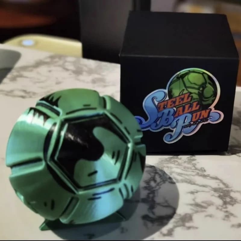 Em estoque jojo's bizarre adventure periféricos 3d-impresso artesanal mercadoria brinquedos presentes de halloween cosplay adereços bola de aço