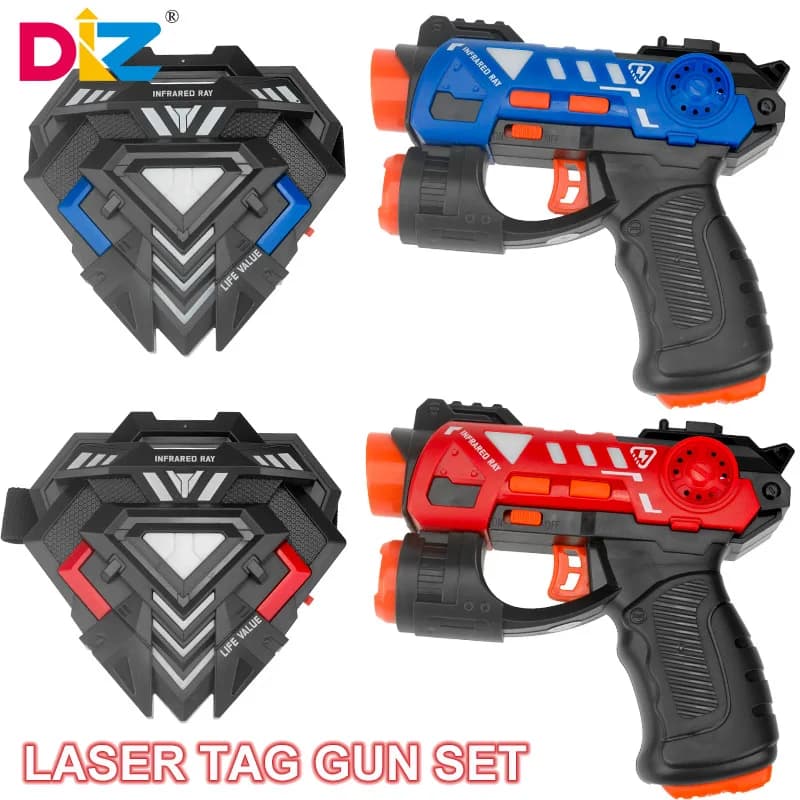Conjunto de arma de etiqueta a laser, jogo de batalha infravermelho elétrico, armas de brinquedo, arma de greve a laser para meninos, crianças,