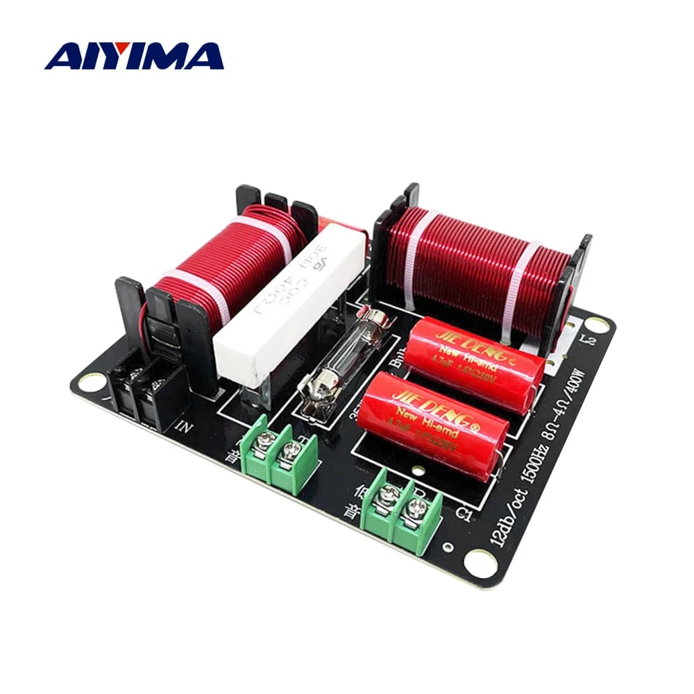 AIYIMA-Audio Speaker Crossover, Tweeter Bass, Divisor de Freqüência, Filtro para Professional KTV Stage Speaker, 1500Hz, 400W, 2 Ways, 1Pc