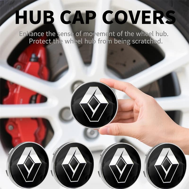 Tampas de Centro de Roda de Carro 60mm, Acessórios para Carro para Renault DUSTER, Megane 2 3, Clio 4, Captur, Kadjar, Fluence