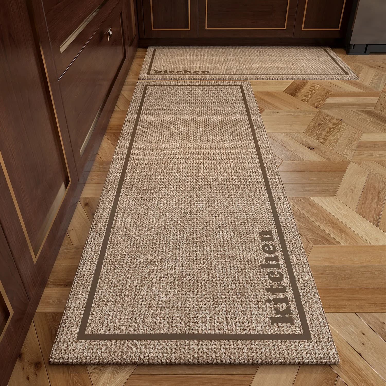 Tapete para Cozinha, Tapete Antiderrapante, Carpete Longo, Estilo Minimalista Elegante, Tapetes para Decoração de Casa