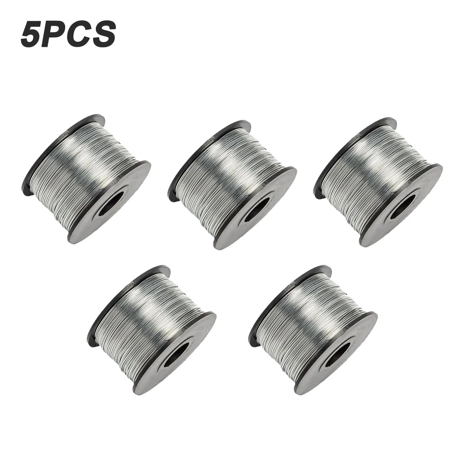Bobina de fio de vergalhão de 0.8mm de diâmetro, 5 rolos, ferramenta industrial anti-oxidação, comprimento de 110m para embalagem de produtos