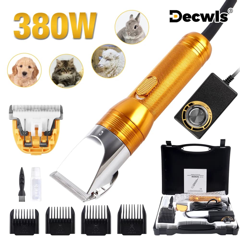 Tosquiadeira elétrica de cabras de caxemira 12V, aparador profissional de pelos para animais de estimação (gato/cão/coelho/ovelha), aparador de
