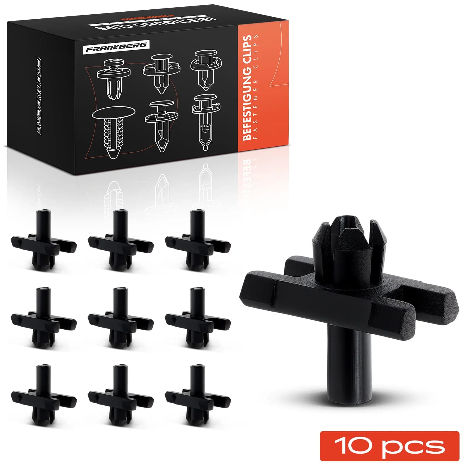 Frankberg 10x Clipes de Fixação para Roda BMW 2.5-3.2 Coupe E3 E9 E21 E30 E46 E90 13158 51131804205