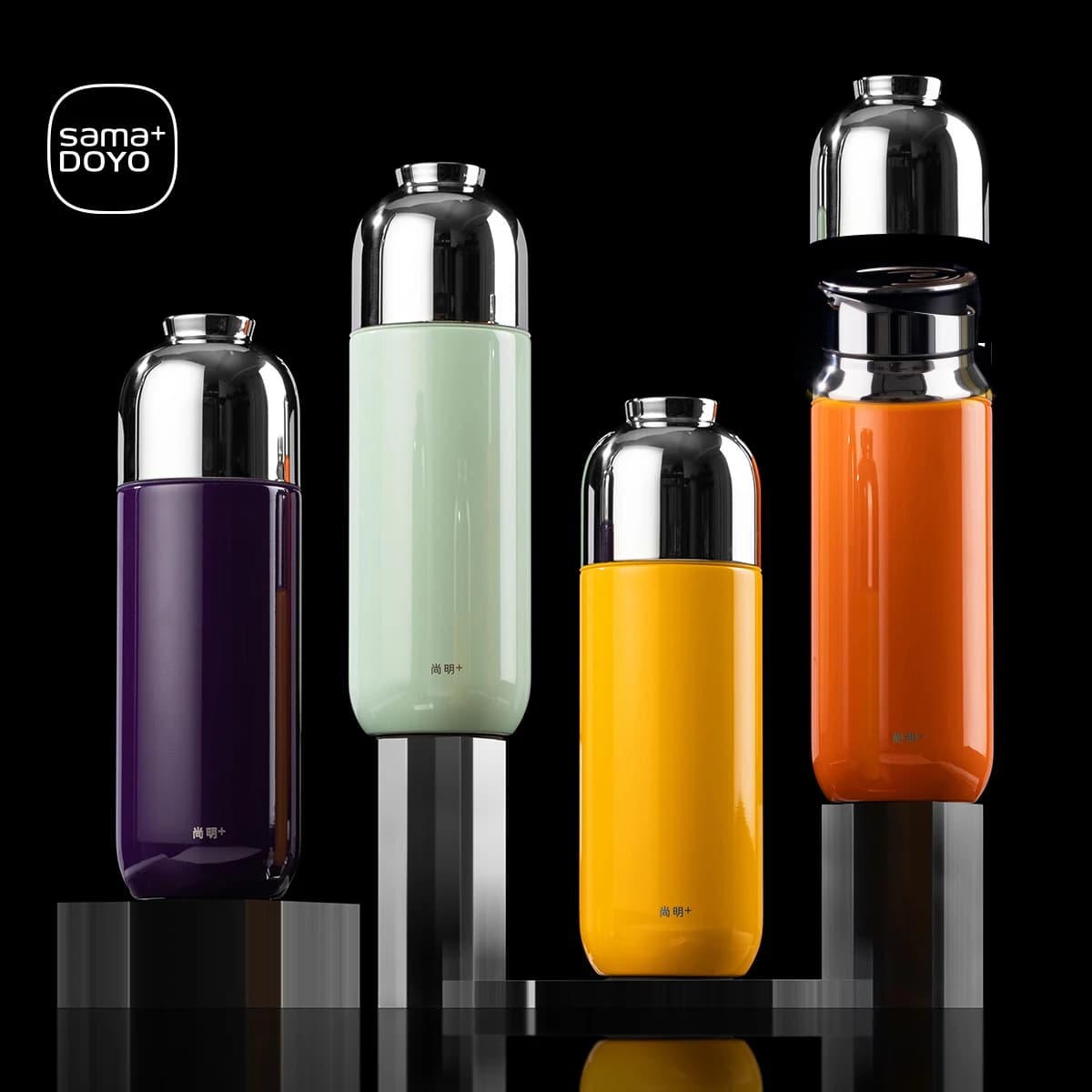 Copo Térmico SAMADOYO Fashion com Revestimento de Titânio e Infusor, 370ml