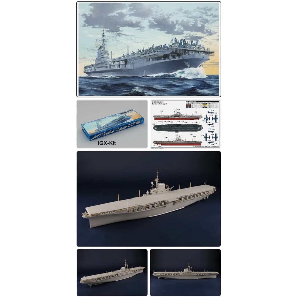 Trumpeter 05634 Escala 1/350 USS Midway CV-41 CV41 Porta-aviões Kit de Montagem de Modelo Plástico para Construção de Navios