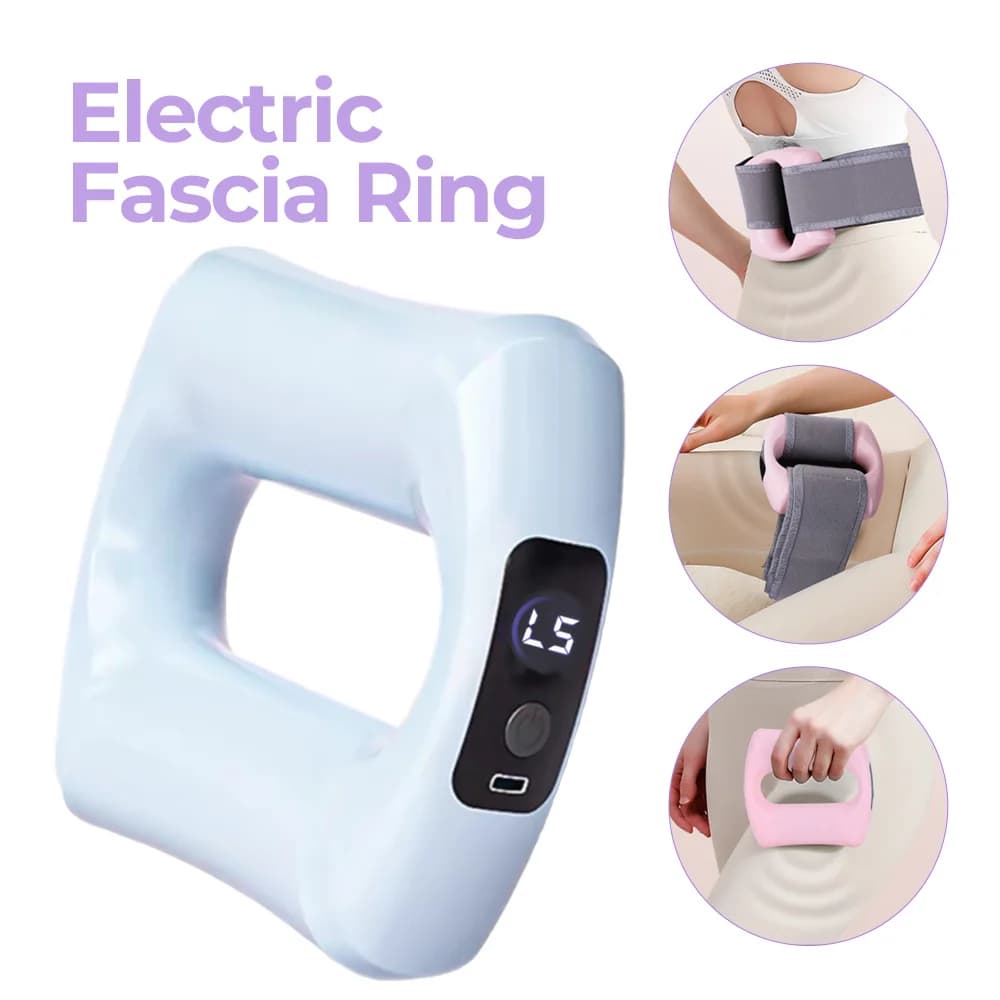 Anel elétrico para fáscia corporal, anel de massagem fitness, vibração, modelador corporal, massageador, abdômen, barriga, cintura, tecido