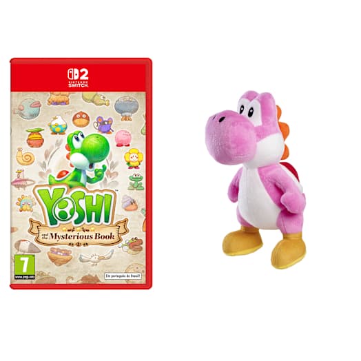 Yoshi and the Mysterious Book + Peluche do Yoshi Cor-de-rosa