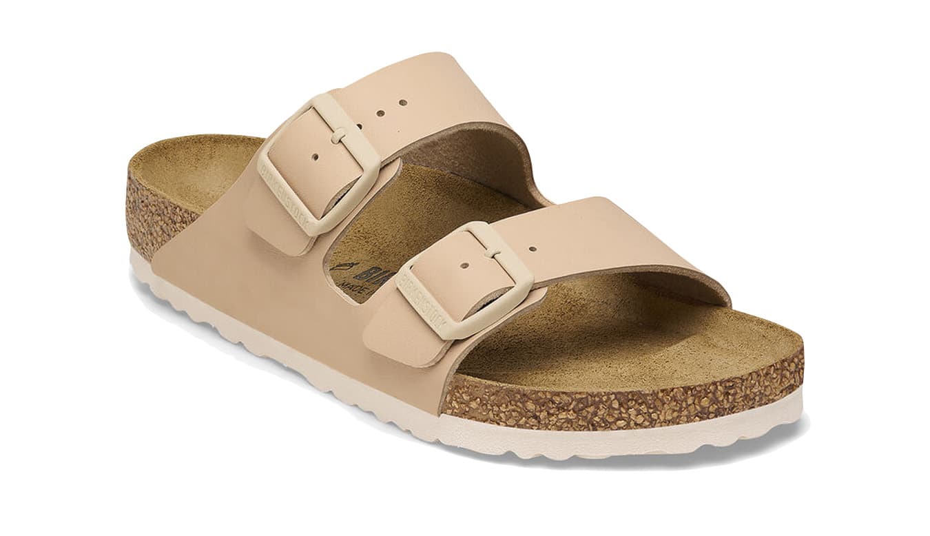 Birkenstock Arizona Birko-Flor Narrow fit Light Brown 1027723 Mulheres - Sandálias Birkenstock - Castanho Claro - 1027723-3.5 - Size: 3.5