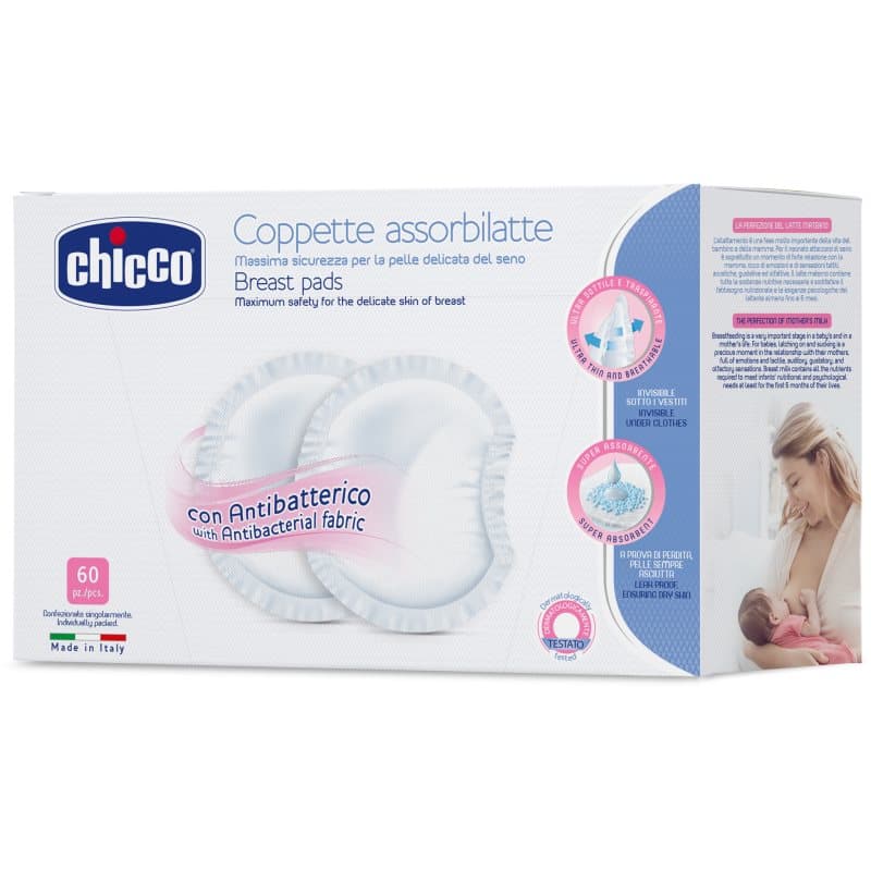 Chicco Breast Pads White discos absorventes descartáveis 60 un.