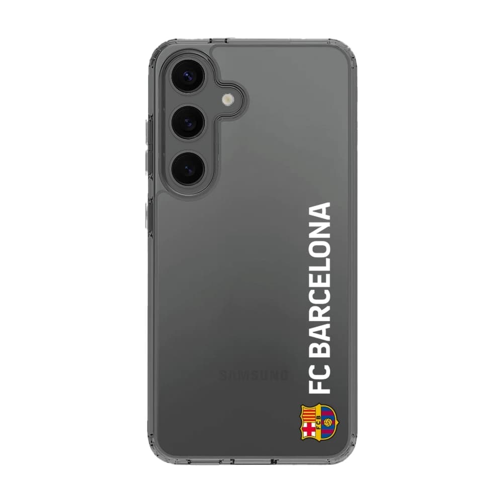 FC Barcelona Official Clear Phone Case White Vertical