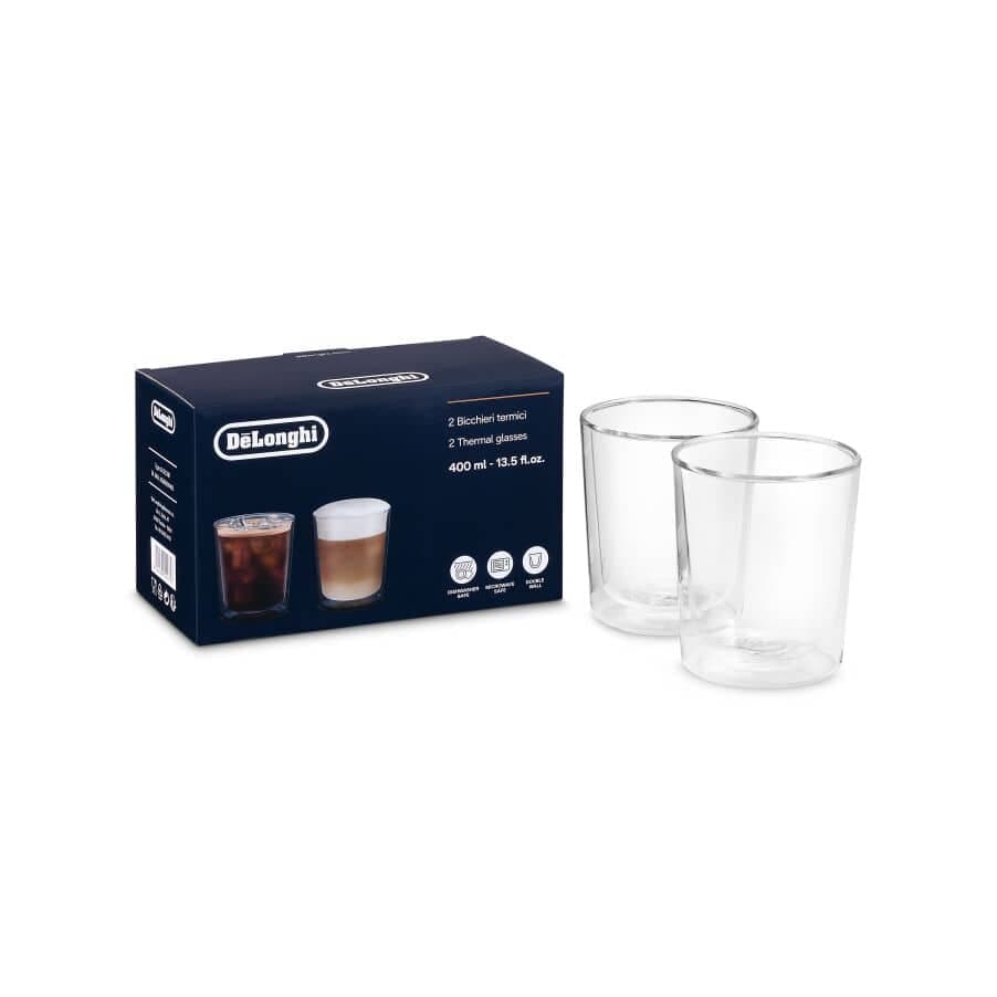 De'Longhi De'Longhi Copos térmicos de parede dupla, 400ml, conjunto de 2 DLSC318