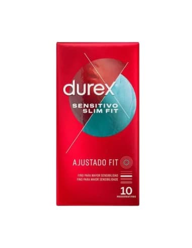 Durex - Preservativos Durex Sensitive Slim Fit Tight Fit 10 Unidades