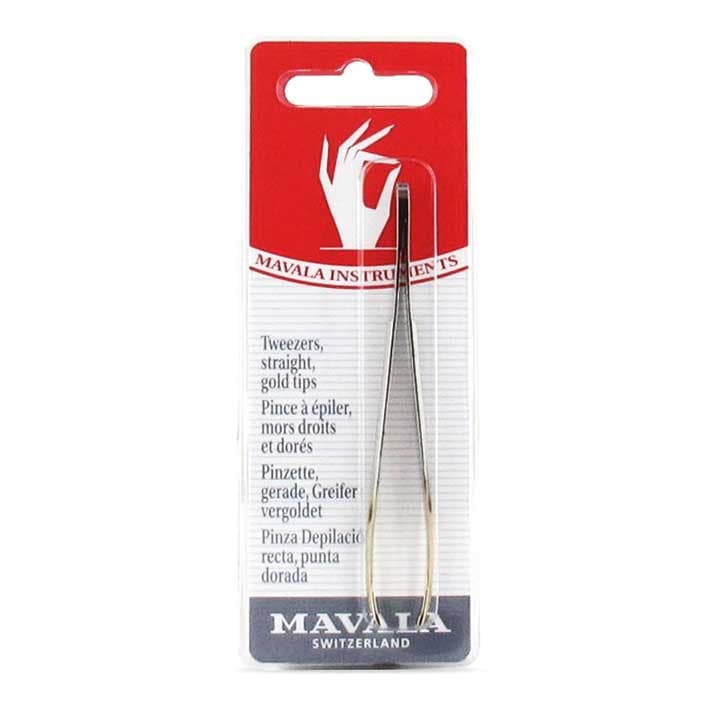 Mavala Pinza Depilacion Recta Punta Dorada