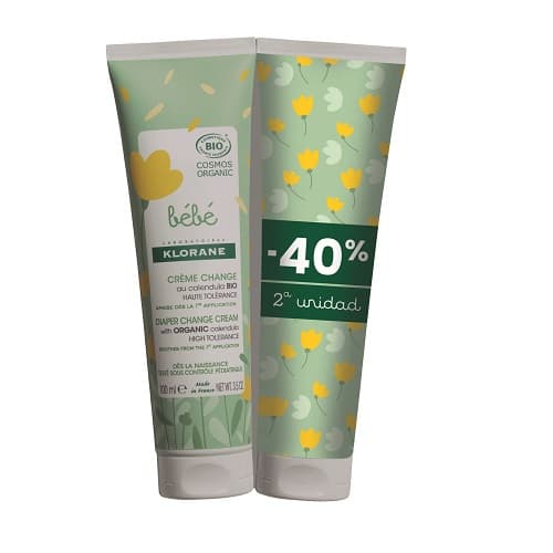 Klorane Duo Crema Cambio De Pañal 2x100 Ml