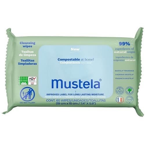 Mustela Toallitas Humedas Suavizantes 60 Tollitas Recambio