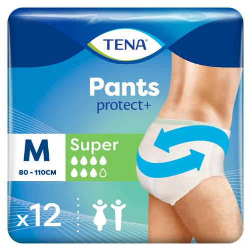 TENA Pants Super Talla M (80 -110Cm) 12 Unid.