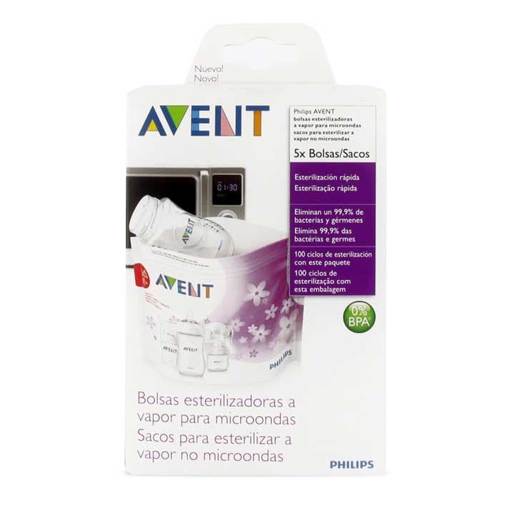 Avent Bolsas Esterilizadoras Para Microondas. 5 Bolsas Scf297/05