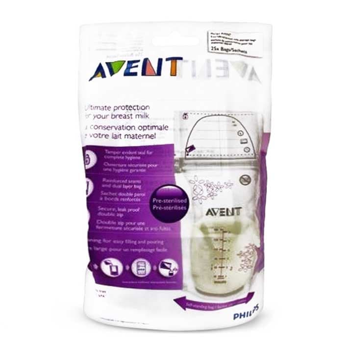 Avent Bolsas Almacenamiento Leche Materna 180Ml- 25 Unidades Scf603/25