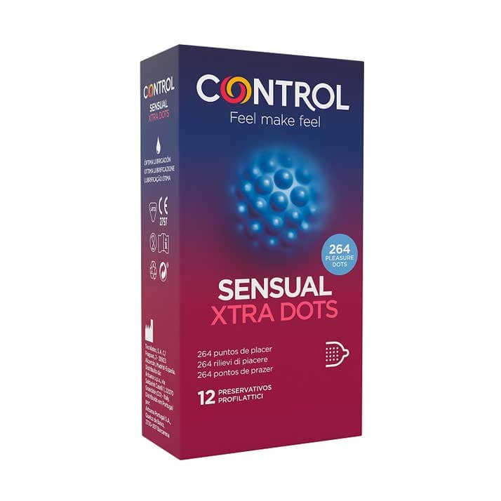 Control Preservativo Sensual Xtra Dots 12 Uds