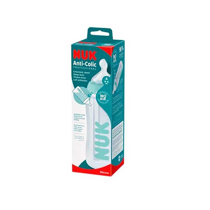 Nuk Biberon Anti-Colic Profesional 0-6 M Silicona 300 Ml