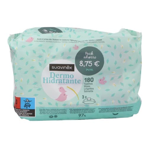 Suavinex Toallitas Humedas Dermohidratantes 3x60 Uds