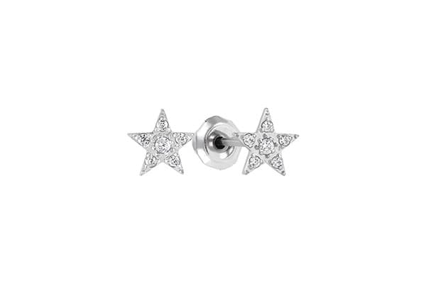 Inverness Acero Quirurgico 1214C Estrella Cristal Natural 7Mm
