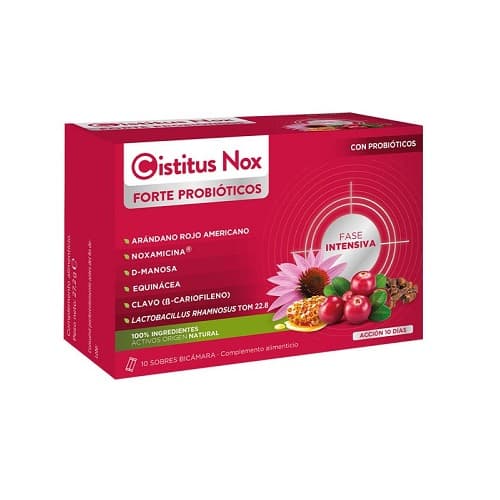 Cistitus Nox Forte Con Probióticos 10 Sticks