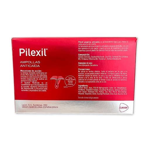 Pilexil Anticaida 15 Ampollas + 5 Sin Cargo