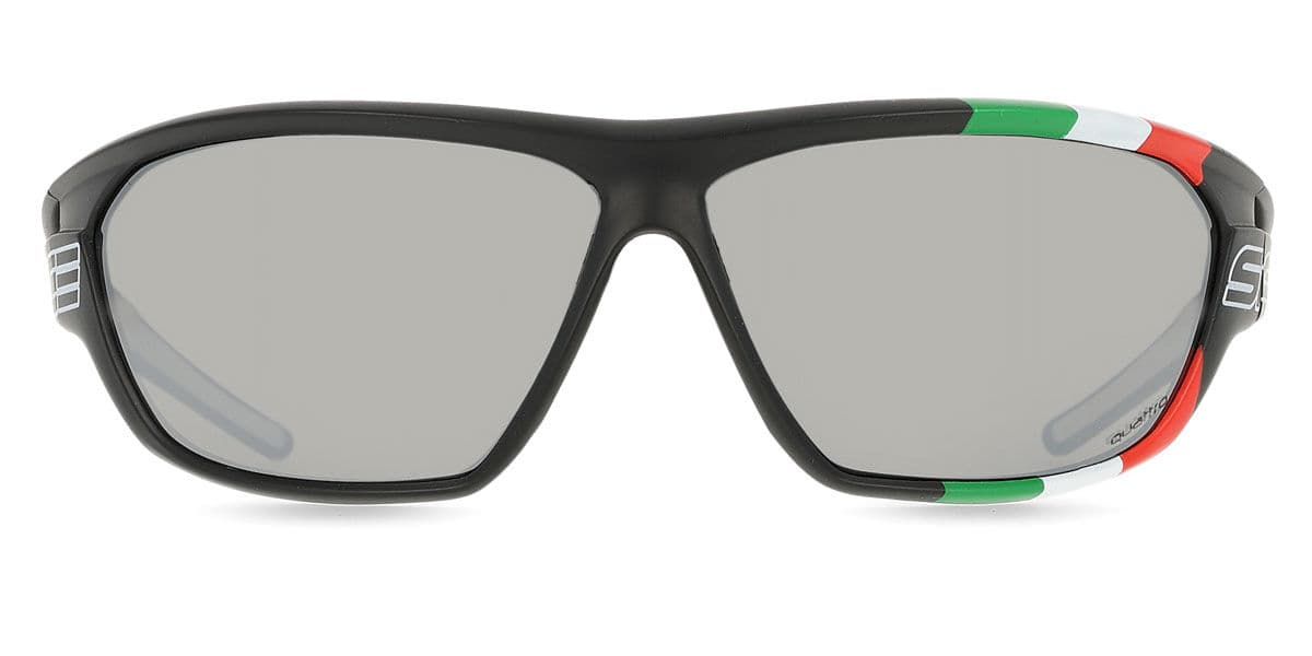 Salice 002 ITA Q NERO/RW BLU Óculos de Sol Pretos Masculino