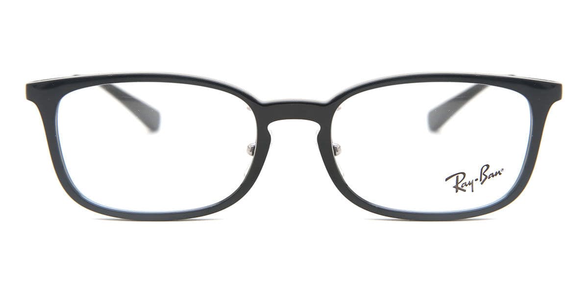 Ray-Ban RX7182D Asian Fit 2000 Óculos de Grau Pretos Masculino