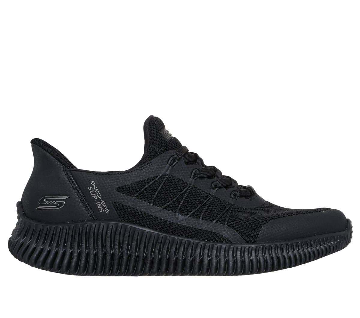 Skechers Slip-ins: BOBS Geo Lite - Fixed Edge Shoes em Preto, Tamanho 41