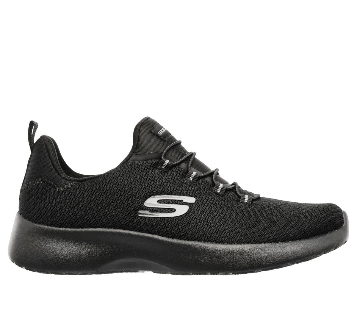 Skechers Dynamight Slip-On Shoes em Preto, Tamanho 38.5