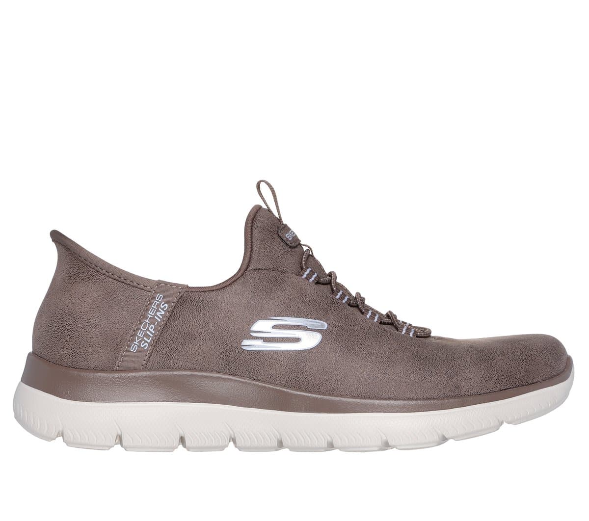 Skechers Slip-ins: Summits - Unknown Trail Shoes em Castanho, Tamanho 35, Vegan, Lavável à máquina